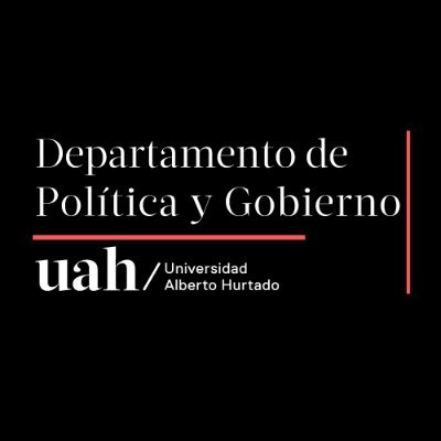 Twitter Oficial del Departamento de Política y Gobierno de la Universidad Alberto Hurtado.