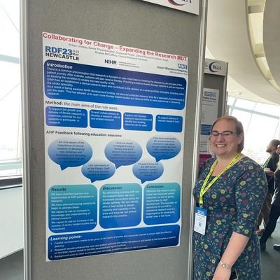 Clinical Research Delivery Lead (and OT)at the Great Western Hospitals NHS Foundation Trust. Mum of 2 boys. views are my own
