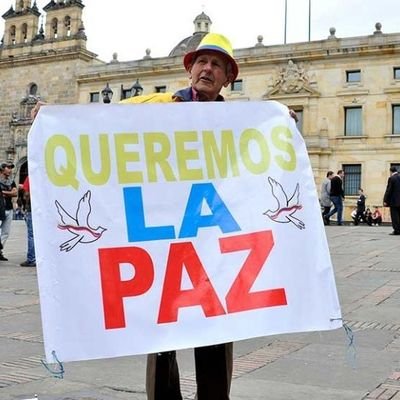 Apoyamos la Paz , creemos que la #PazTotal es posible, no hay parcha atrás.