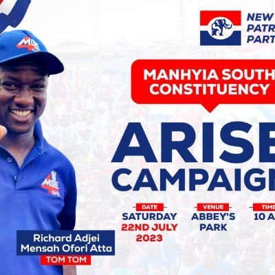 Official Twitter of New Patriotic Party - Manhyia South Constituency. Member of Parliament, @MatthewOPrempeh. Chairman, Richard Adjei-Mensah Ofori Atta