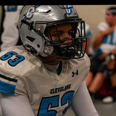 6’2” | 240 | Defensive Lineman at V. Sue Cleveland HS | Class of 2025 | 3.5 GPA | 2x First team All State |