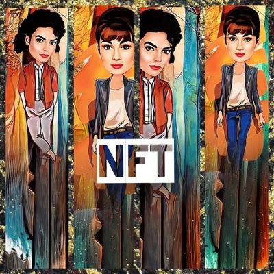 NFTs New collection, Cartoon network.  Michael Jackson, Audrey Hepburn and others with different styles.