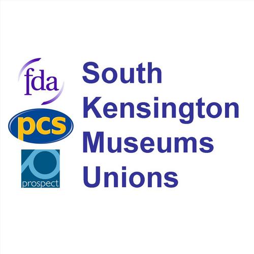 SKMuseumsUnions's profile picture. South Kensington Museums Unions represents the FDA, PCS and Prospect unions at The Natural History Museum,The Science Museum and The Victoria and Albert Museum