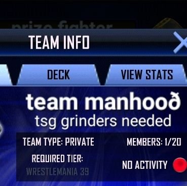 It is the official team manhood Twitter account we are a wwe supercard team who is wm39 and active