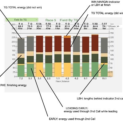 Providing real transparency in thoroughbred racing with uniquely calculated vectors for equine strength and stamina & intuitive charting .