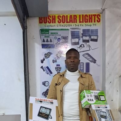 Deals with ALL SolarProducts. 

WhatsApp No. +254754212159

Owned by @Gideon_Kitheka