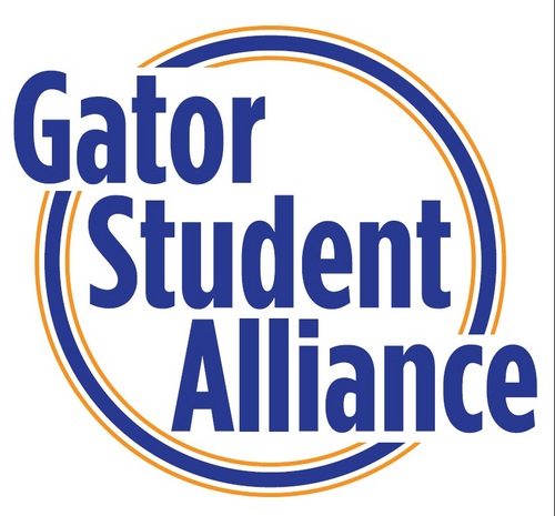 The Gator Student Alliance is a coalition of the largest and most active student organizations on campus formed to fight tuition hikes and budget cuts.