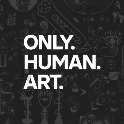 Celebrating the creative alliances between brands and visual artists 🤝 #OnlyHumanArt - created with 💚 by @weareskribbl