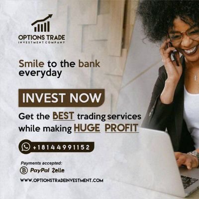 Welcome to Options Trade Investment company  where you are guaranteed 100% profits to every investment you make🤑🤑
Instant Pay out 💼💲
24/7 customer service