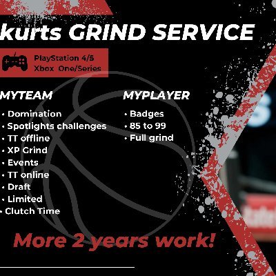 Playstation 4\5, Xbox Series\One MyTeam and The Show service
email: kurts1194@gmail.com