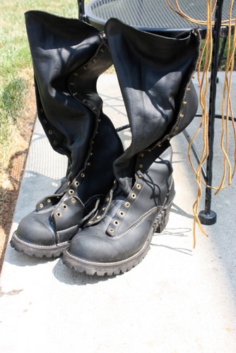 Man who loves boots.