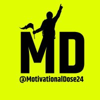 Motivational Dose(@Md24Dose) 's Twitter Profile Photo