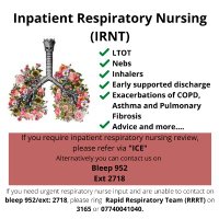 Inpatient Respiratory Nursing Team(@WHHIRNT) 's Twitter Profile Photo