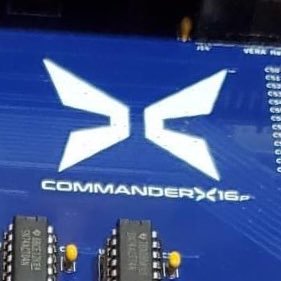 This is the official Commander X16 on Twitter. The product launch is coming soon. Production is underway. The CommanderX16 is a modern 8 bit computer.