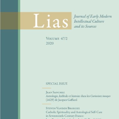 Lias: Journal of Early Modern Intellectual Culture and its Sources is a double-blind peer-reviewed academic journal
