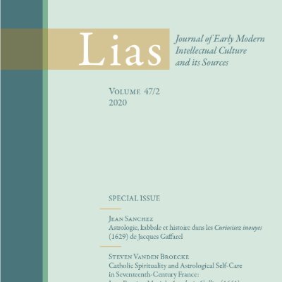 Lias: Journal of Early Modern Intellectual Culture and its Sources is a double-blind peer-reviewed academic journal. Tweets by @ValentineDelrue