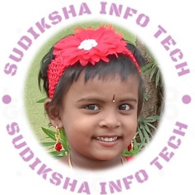 SudikshaTech's profile picture. Welcome to Sudiksha Info Tech Youtube Channel.

Now this channel updated for sharing Common videos like, Education, jobs, entertainment and so on.