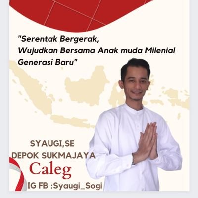 syaugi_sogi's profile picture. Caleg Sukmajaya Depok Jawa barat 
Partai Kebangkitan Nusantara PKN