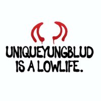 I‘M A LOWLIFE 🖤(@uniqueyungblud) 's Twitter Profile Photo