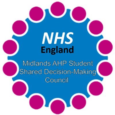 Official social media page for NHS England's Midlands AHP Student Shared Decision-Making Council