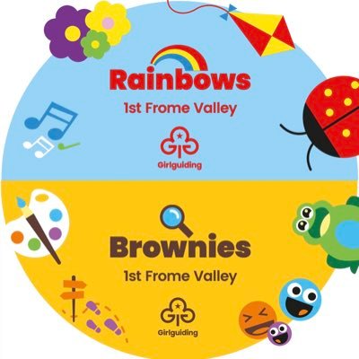 We are 1st Frome Valley Rainbows & Brownies part of @Girlguiding. We are for all girls age 4 to 10 years old. We have tons of fun and adventures!