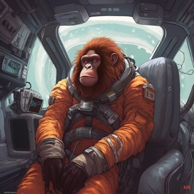 Space ape that is quickly running out of bananas. Please send bananas.