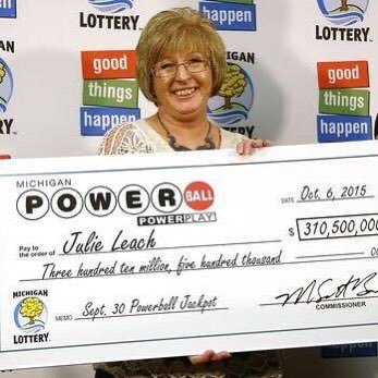 I’m Julie leach the Michigan power ball of (310,500,000). I’m giving out $400,000 to my first 20 followers on here