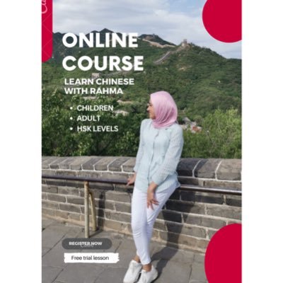 Hi I’m rahma a Chinese instructor with more than 6 years of experience in teaching , if you are interested in learning chinese don’t hesitate to dm me