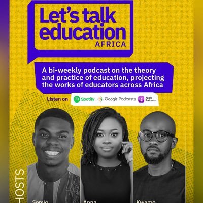 Podcast on education policy and practice aimed at inspiring action to improve education outcomes. Hosted by @stephentettegah