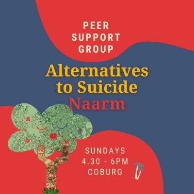 An independent peer support group, every Sunday, to talk about suicide in ways that aren't welcome or safe elsewhere. Non-coercive, non-pathologising. #Alt2Su