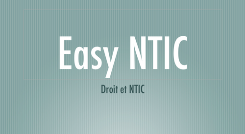 Ce blog édité par @Bbella tente d'analyser et de commenter l'influence du droit sur les NTIC, et vice versa.