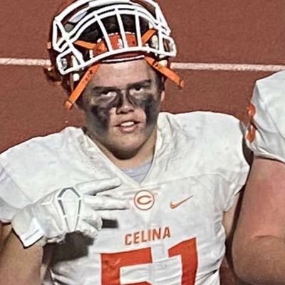 5’11 235| #51 Celina high school Football @RecruitCelinaFB| 2025| OL/DL| 3.4 GPA| 972-837-3440| @tri_forcefitfam