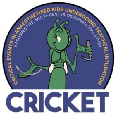 Critical events in anaesthetised kids undergoing tracheal intubation – a prospective, multi-centre observational study 

CRICKET will enroll 100'000 children!