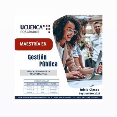 Maestría en Gestión Pública @FceaUcuenca Universidad de Cuenca @udecuenca @posgradosucue
📕: https://t.co/IA6JvaGuJw
📲: https://t.co/JfC1ANdbC1