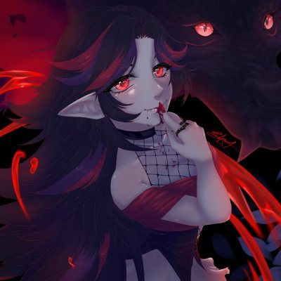 vampire lady - I sing somtimes • pfp & header - @ShamanThatIdiot • 🎨 - #kimbaart