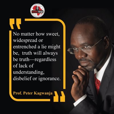 Kenyan Intellectual, Policy adviser and Strategist. “Knowledge is knowing what to say, wisdom is knowing when to say it”