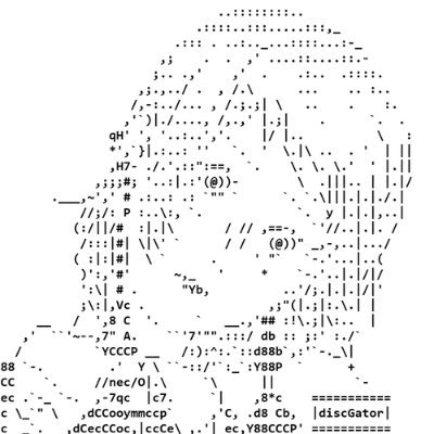 ASCII+ANSI artist
I like working in 80 columns :)