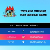 Youth Alive Fellowship, Orita Bashorun, Ibadan(@YAFbasorun_ib) 's Twitter Profile Photo