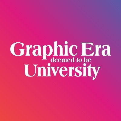 The official Twitter account for Graphic Era Deemed to be University.