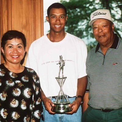 Mother To an American professional golfer. He is tied for first in PGA Tour wins, ranks second in men's major championships..  TIGER  WOODS