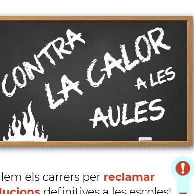 Som més de 150 AFAs de Catalunya, amb reivindicacions comunes per a la millora de les instal•lacions de les nostres escoles, contra la calor a les aules.