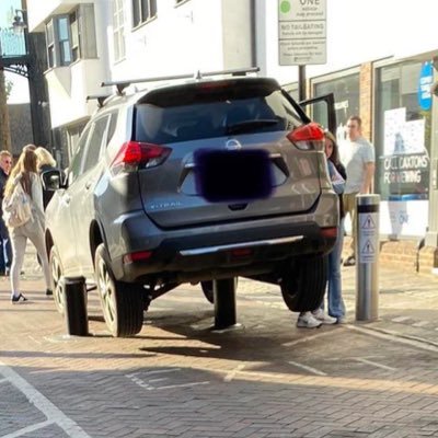 People who have parked (by which we mean crashed, wedged or embuggered) their cars where they shouldn’t. A public service by @angrypiln