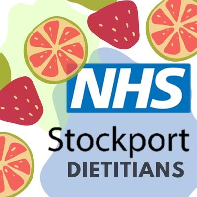 The integrated acute and community Nutrition and Dietetic Service, working across Stockport. All opinions are our own. 🍎🍌🍓🥝🍇🍋🍌🍍