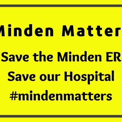 Patrick Porzuczek Spokesperson and Founder of Save The Minden ER. Minden Matters