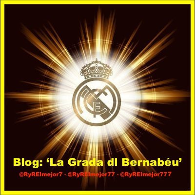 Real Madrid y Racing Lermeño - Raulista y Alonsista - Monitor y Entrenador d fútbol base - Creador del Blog: 'La Grada dl Bernabéu' 
TikTok : ryrelmejor77