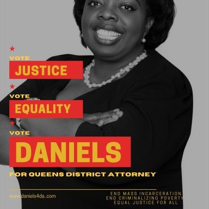 Don't criminalize poverty. End mass imprisonment. Equal justice for all. #Daniels4DA