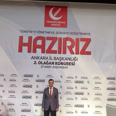 Yeniden Refah Partisi
**Ankara İl Başkanlığı Kurucular Kurulu Üyesi**
Üst kurul delegesi