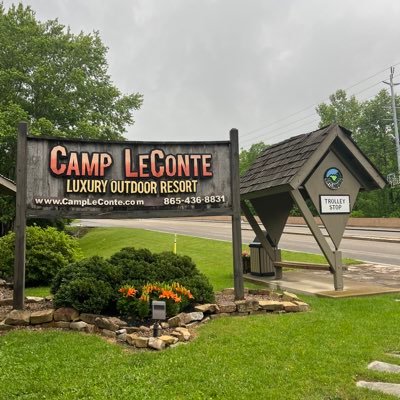 Camp LeConte is a campground located in Gatlinburg, Tennessee. We offer tent camping, full hook up RV sites, Safari Tents, Luxury Tree Houses and Retro Campers.