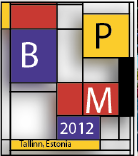10th International Conference on Business Process Management (BPM2012), September 3-6 2012, Tallinn, Estonia