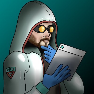 Lmf131's profile picture. Some weird european that creates over-the-top bdsm/latex art. 
Also a free speech enjoyer.